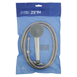 Набор для душа ZEIN Z0201, шланг 150 см, держатель для душа, гайки пластик, лейка 1 режим