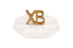 Тарелка д/фарш. яиц 21*21*10,5 см ХВ + 2 дер. ручки - Elan gallery фото 5