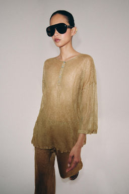 JERSEY PUNTO FINO / Dorado - Zara фото 2