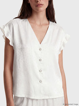 Desenli Kad?n Saten Pijama Tak?m