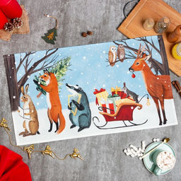 Полотенце новогоднее Этель Forest dwellers 40х73см, 100% хл, саржа 190 гр/м2