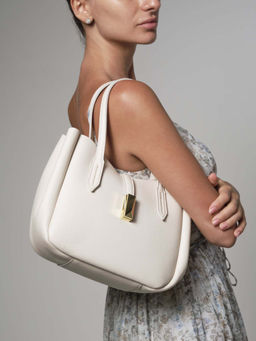 Кожаная сумка Sophie DBR 31059 светлый крем фото 2