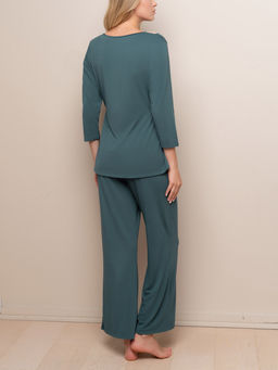 Пижама домашняя Indefini с длинным рукавом и брюками из модала  фото 2