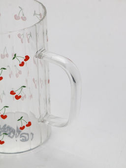 Кружка стеклянная «Вишенки», 350 мл