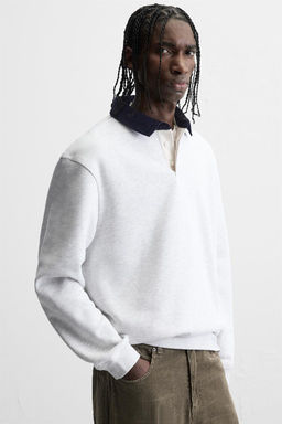 CONTRAST COLLAR POLO SHIRT - Zara фото 29