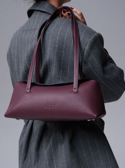 Кожаная сумка Raduy DBR 31127 бордовое вино фото 2