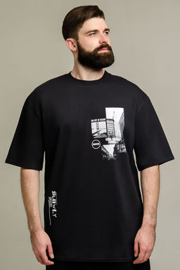 Арт. 61139 Футболка мужская оверсайз 48-56 (5 шт) Цвет:графит - Идеал фото 4