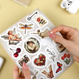 Набор наклеек. Серия "Любимые стикеры" арт. 72041 ВИНТАЖ 1 /148х210 мм,