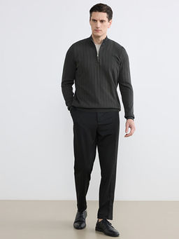 Dik Yaka Triko Erkek Kazak