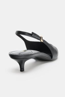 ZAPATO KITTEN DESTALONADO / Negro - Zara фото 6