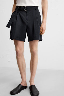 PLEATED BERMUDA SHORTS WITH BELT - Zara фото 6