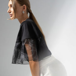 Футболка с рукавами из органзы Сердечное признание - Charutti фото 6