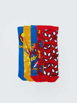 Spiderman Desenli Erkek ?ocuk Soket ?orap 5li - Waikiki фото 3