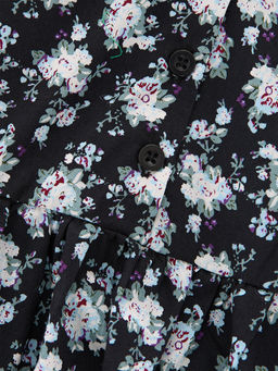 Платье UD 4624 черн/цветы - Mini maxi фото 6