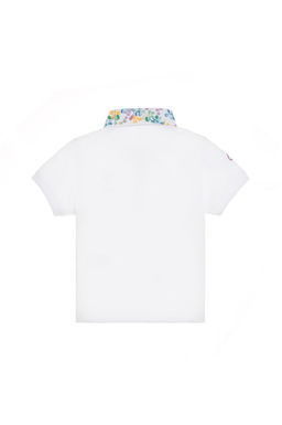 K_z _ocuk Beyaz Polo Yaka Ti__rt Sepette S_rpriz _ndirim - U.s. polo assn фото 3