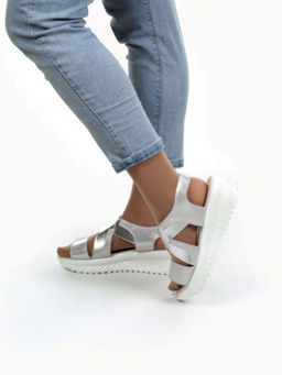 08-PED92-4 SILVER Босоножки (натуральная кожа) - Фабричный китай фото 5