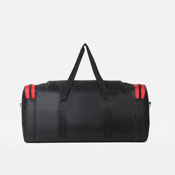 Сумка дорожная, 3 отдела на молниях, наружный карман, длинный ремень, цвет чёрный/красный - Simaland фото 5