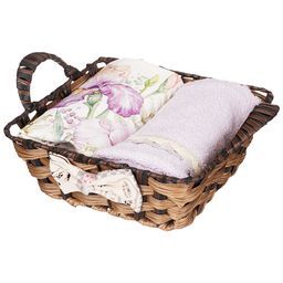 НАБОР ПОЛОТЕНЕЦ ИРИСЫ,40Х70СМ,45Х55СМ, 100