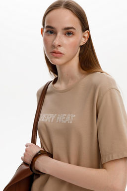 ЕВТ 5075/темно-бежевый платье жен