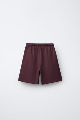 CONJUNTO CAMISETA Y BERMUDA TEXTO / Vino - Zara фото 6