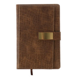 Ежедневник недатированный А5, 140 листов в клетку, с хлястиком, обложка кожзам, МИКС - Simaland фото 6