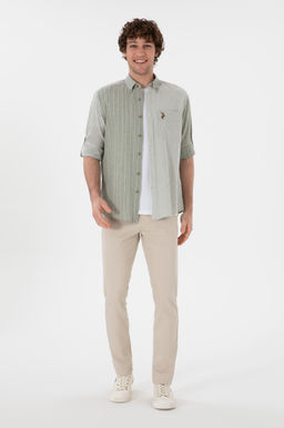 Erkek Koyu Haki Uzun Kollu G_mlek Sepette S_rpriz _ndirim - U.s. polo assn фото 4