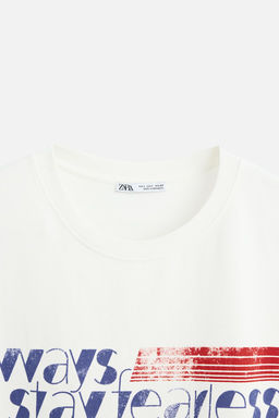 SLOGAN PRINT T-SHIRT - Zara фото 9