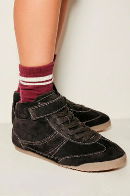 LEATHER BOXING HIGH-TOP SNEAKERS - Zara фото 10