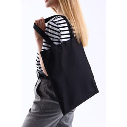 Сумка-шопер без молнии, без подкладки, цвет чёрный - Nazamok фото 7