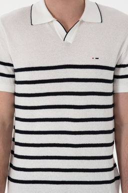 Erkek Slim Fit Polo Yaka Beyaz Ti__rt - U.s. polo assn фото 6