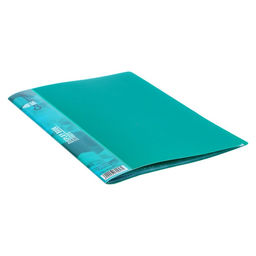 Цена за 2 шт. Папка с 20 вкладышами А5, 500 мкм, Calligrata, 9 мм, карман на корешке, зелёная