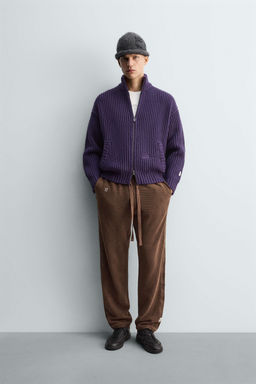 PURL KNIT CARDIGAN X SR_A