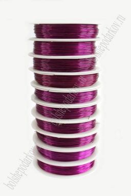 Проволока 0,4 мм*40 м (10 шт) SF-901, фукси