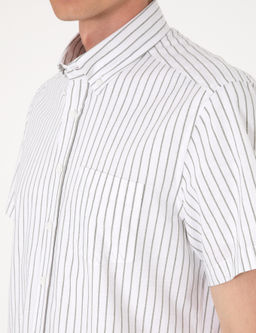 Haki Regular Fit _izgili K_sa Kollu G_mlek
