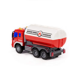Сити, автомобиль с цистерной инерционный (со светом и звуком) (красный) (в коробке) - Полесье фото 3