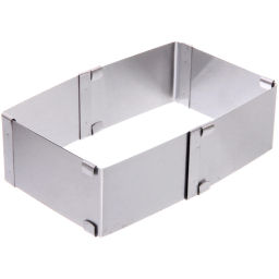 Цена за 2 шт. Форма для салата регулируемая "Квадрат"10*10*5см (до 17см)