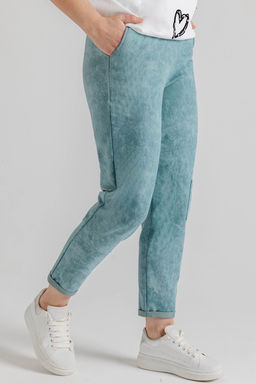 Брюки женские 102/25/Бирюзовый варёнка