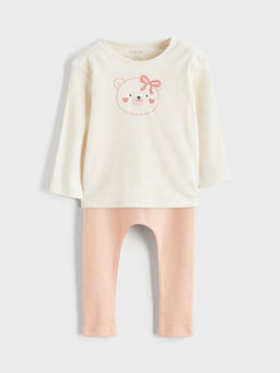 K?z Bebek Sweatshirt ve E?ofman Alt? 2li