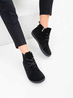 Босоногие ботинки EDART 352.K.NATAbl.Черная замша/кожаная подкладка