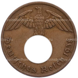 Монета 1 рейхспфенниг 1938 года A Германия