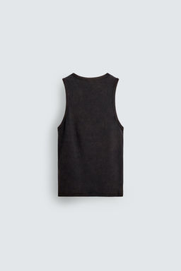 CAMISETA TANK RIB LAVADO / Marr?n oscuro - Zara фото 9
