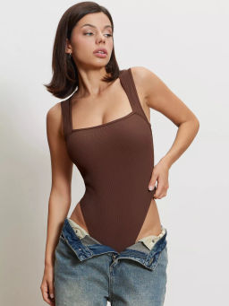 Боди в рубчик