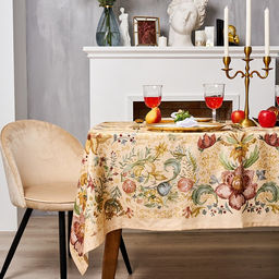 Набор кухонный «Этель» Floral pattern, скатерть 147×184 +/-2 см с ГМВО, салфетки 40×40 см - 8 шт.