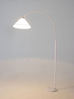 Торшер напольный "Волна" Е27 40Вт белый подставка камень 30х90х180 см