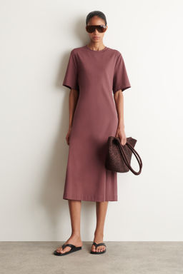 VESTIDO-CAMISETA MIDI CON DETALLE DE CINTUR?N - H&m фото 10