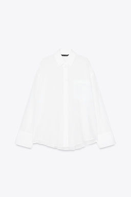 OVERSIZE GAUZE SHIRT - Zara фото 5