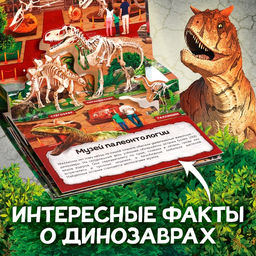 Книга-панорамка 3D Динозавры, 12 стр. - Буква-Ленд фото 3