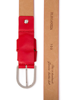 Ремень поясной ELEGANZZA Z-PL07 red 80  фото 3