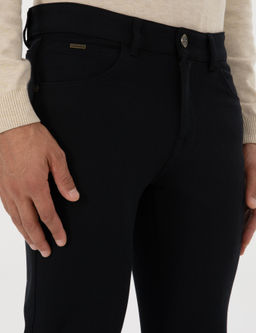 Lacivert Slim Fit Kanvas Pantolon - Pierre cardin фото 5