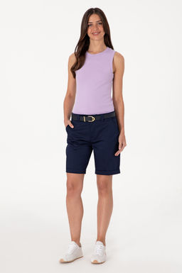 Kad_n Lila Kolsuz Bisiklet Yaka Basic Ti__rt Sepette S_rpriz _ndirim - U.s. polo assn фото 4